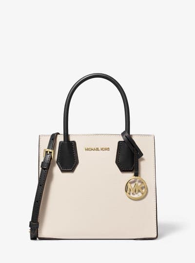 Mercer Medium Two-Tone Pebbled Leather Crossbody Bag 4