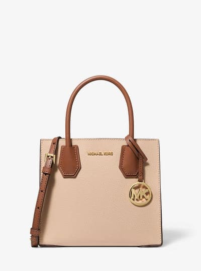 Mercer Medium Two-Tone Pebbled Leather Crossbody Bag 7