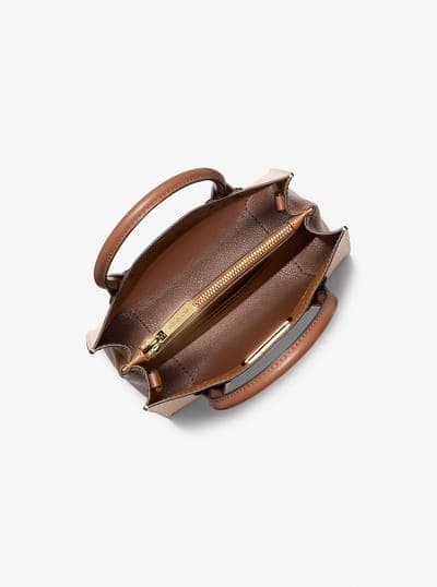 Mercer Medium Two-Tone Pebbled Leather Crossbody Bag 8