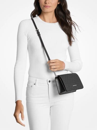 Jet Set Medium Signature Logo Crossbody Bag 3
