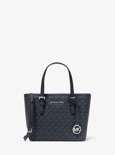 Jet Set Travel Extra-Small Logo Top-Zip Tote Bag 1