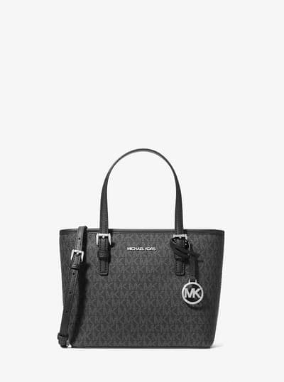 Jet Set Travel Extra-Small Logo Top-Zip Tote Bag 5
