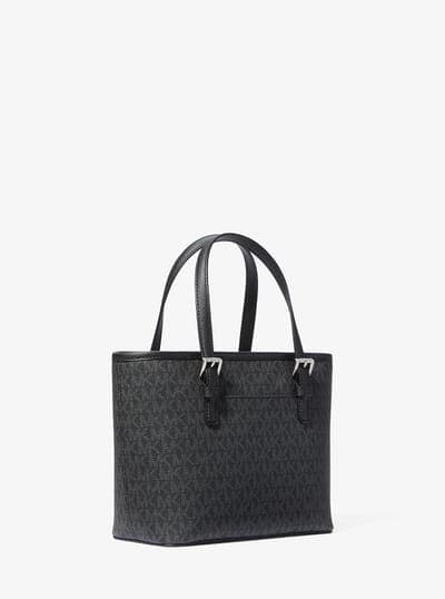 Jet Set Travel Extra-Small Logo Top-Zip Tote Bag 7