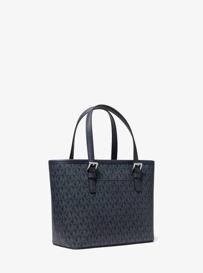 Jet Set Travel Extra-Small Logo Top-Zip Tote Bag 11