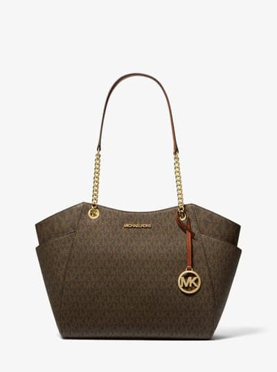 Jet Set Large Signature Logo Shoulder Bag 1
