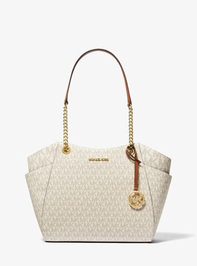 Jet Set Large Signature Logo Shoulder Bag 7