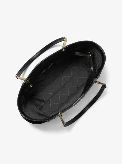 Jet Set Large Signature Logo Shoulder Bag 11