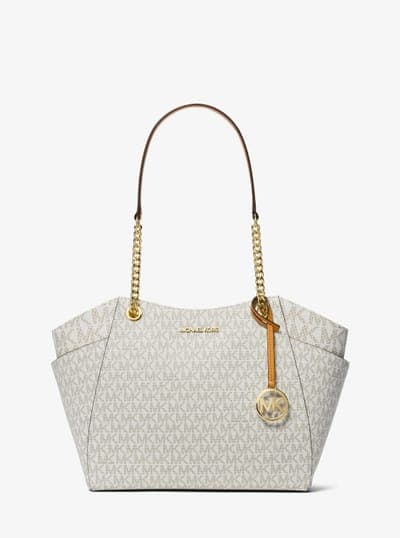 Jet Set Large Signature Logo Shoulder Bag 14