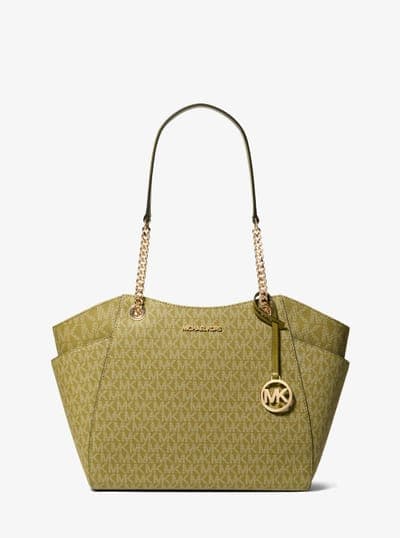 Jet Set Large Signature Logo Shoulder Bag 16