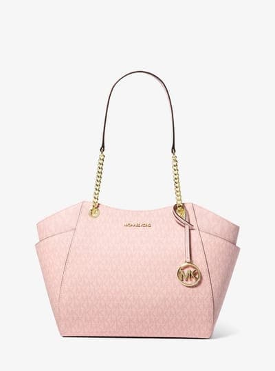 Jet Set Large Signature Logo Shoulder Bag 17
