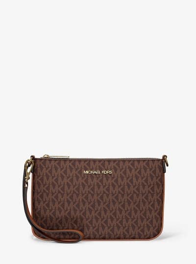 Jet Set Small Signature Logo Convertible Wristlet 1