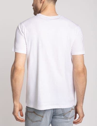 DIAGONAL STRIPES FLAG GRAPHIC T-SHIRT 5