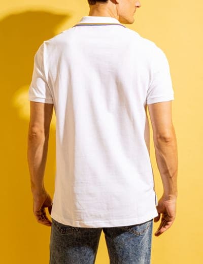 PRIDE RAINBOW TRIM PIQUE POLO SHIRT 4