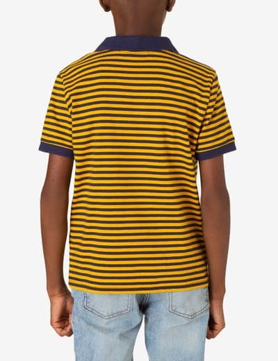 BOYS YARN DYE MULTI STRIPE POLO SHIRT 2