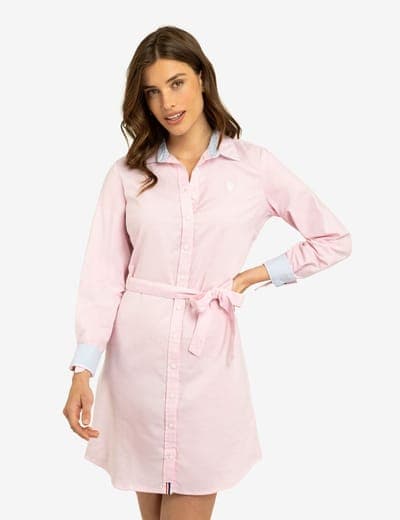 SOLID OXFORD DRESS 1