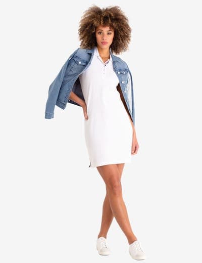 TIPPED POLO DRESS 8