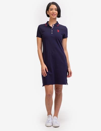 TIPPED POLO DRESS 16