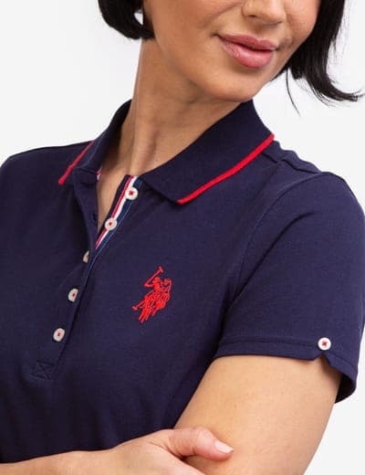 TIPPED POLO DRESS 19