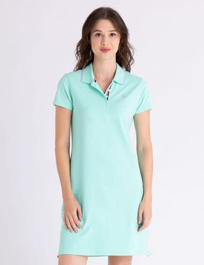 TIPPED POLO DRESS 4