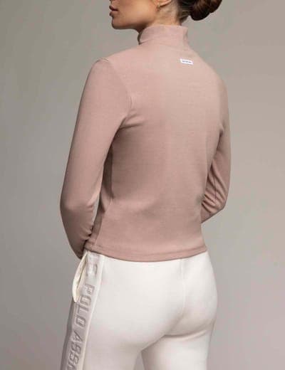 WHITE LABEL ESSENTIAL MOCK NECK RIB TOP 4