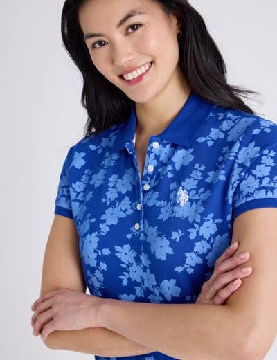 FLORAL PRINT POLO SHIRT 2