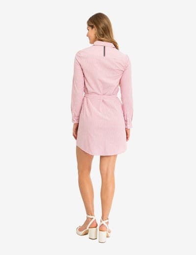 STRIPED MULTI-COLORED LOGO OXFORD DRESS 2
