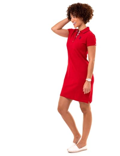 TIPPED POLO DRESS 4