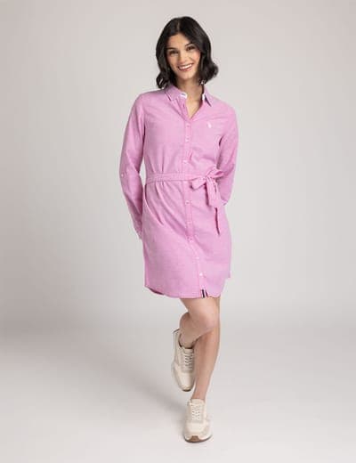 SOLID OXFORD DRESS 11