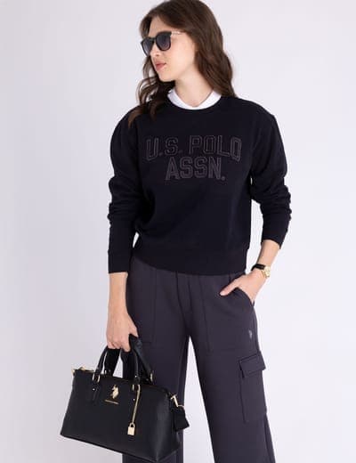 SATEEN APPLIQUE GRAPHIC CREW POPOVER 2