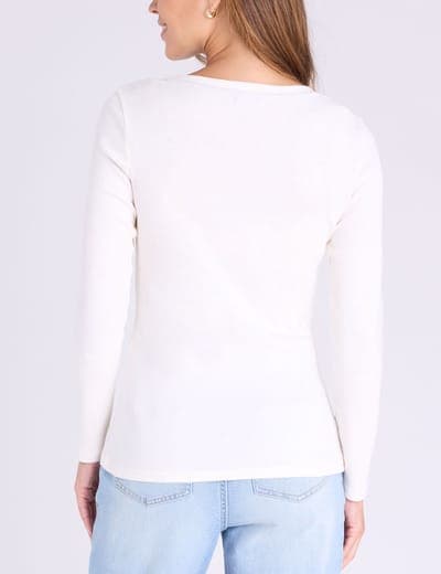 LONG SLEEVE V-NECK T-SHIRT 4