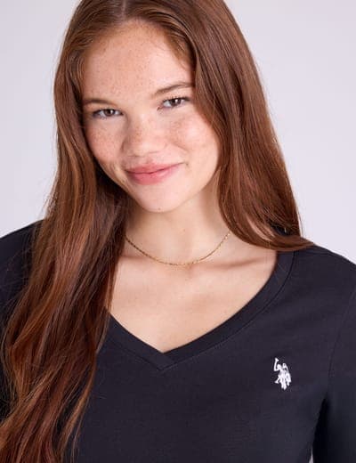 LONG SLEEVE V-NECK T-SHIRT 5