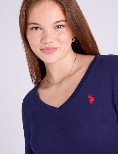 LONG SLEEVE V-NECK T-SHIRT 8