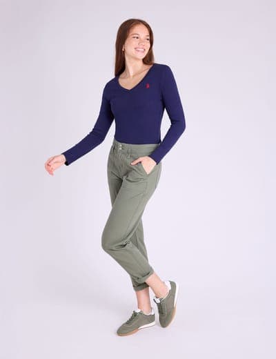 LONG SLEEVE V-NECK T-SHIRT 9
