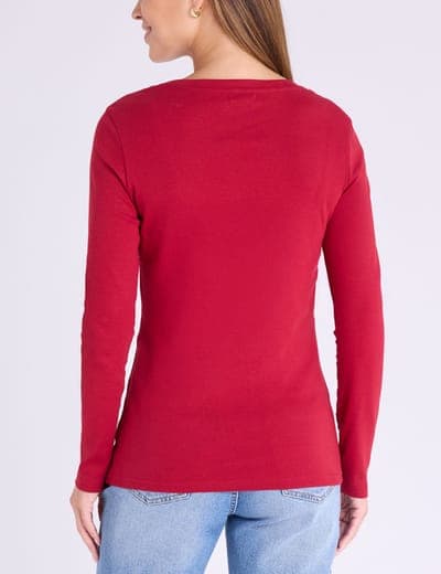 LONG SLEEVE V-NECK T-SHIRT 18