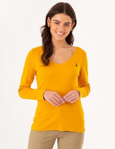 LONG SLEEVE V-NECK T-SHIRT 20