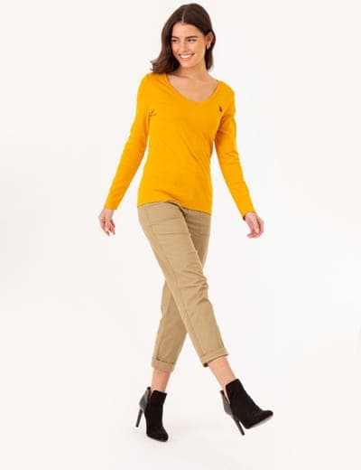 LONG SLEEVE V-NECK T-SHIRT 21