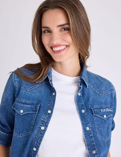 LONG SLEEVE DENIM WESTERN SHIRT 3