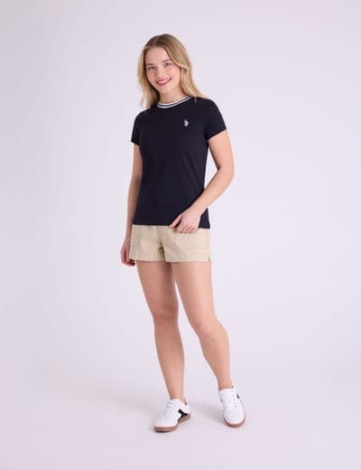 RINGER NECK TRIM T-SHIRT 2