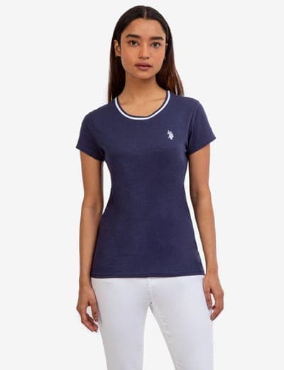 RINGER NECK TRIM T-SHIRT 8