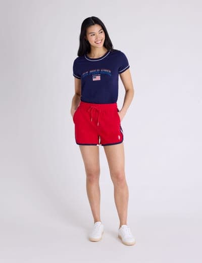DRAWSTRING DOLPHIN HEM SHORTS 8