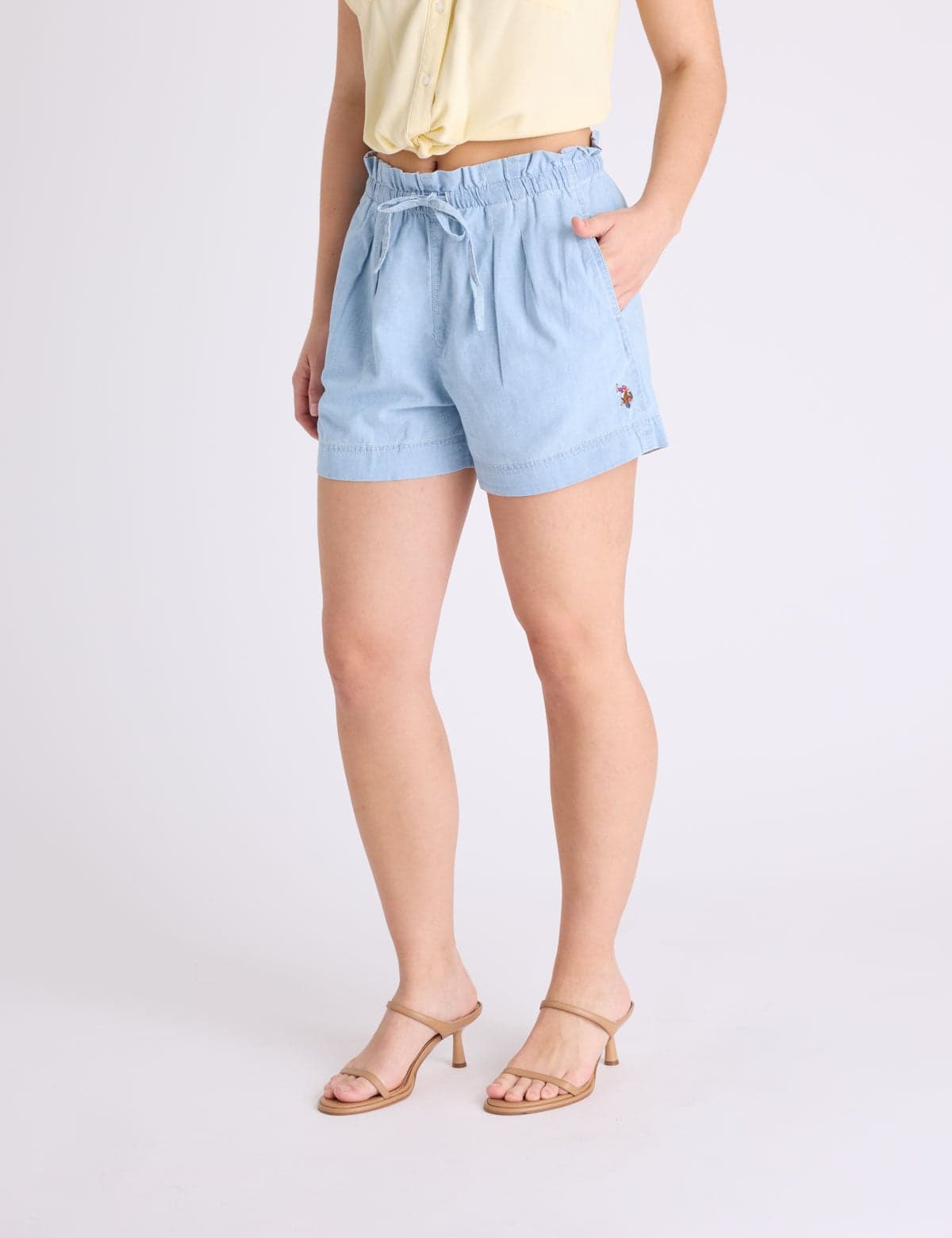 PLEATED LINEN SOFT SHORT