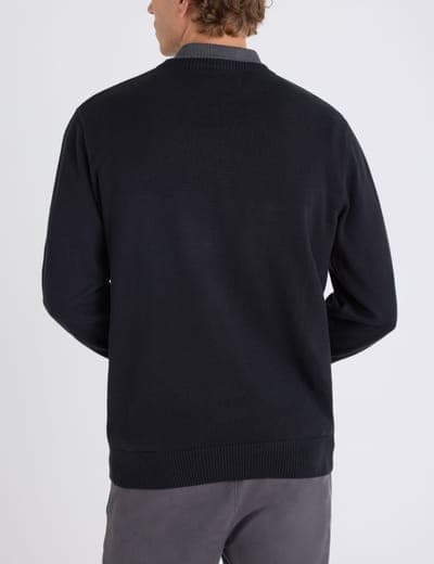 SOFT COTTON JERSEY CREW NECK SWEATER 4