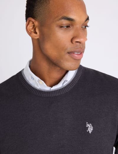 SOFT COTTON JERSEY CREW NECK SWEATER 7
