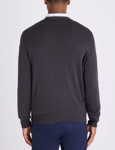 SOFT COTTON JERSEY CREW NECK SWEATER 8