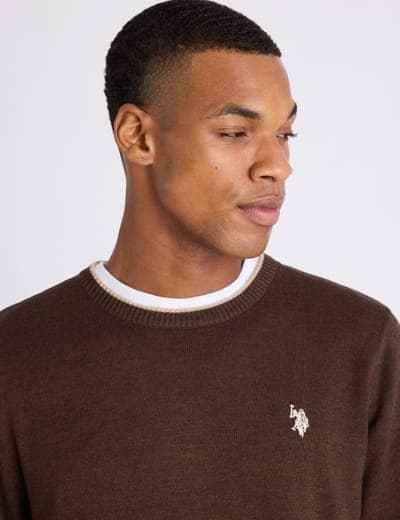 SOFT COTTON JERSEY CREW NECK SWEATER 13