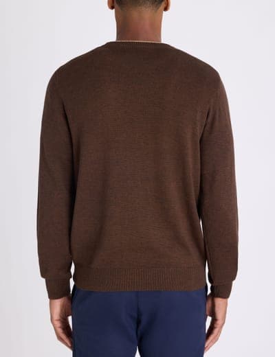 SOFT COTTON JERSEY CREW NECK SWEATER 14