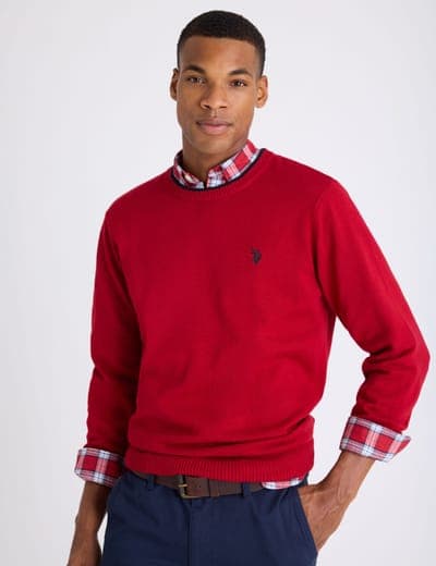 SOFT COTTON JERSEY CREW NECK SWEATER 18