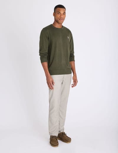 SOFT COTTON JERSEY CREW NECK SWEATER 24