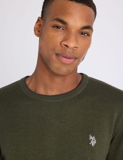 SOFT COTTON JERSEY CREW NECK SWEATER 23