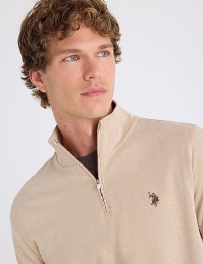 1/4 ZIP INTERLOCK PIQUE PULLOVER 3